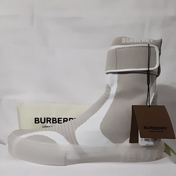 Men's BURBERRY Knit Ankle Boots, Sz. 15 US, 48 EU, UK 14 - Picture 1 of 7
